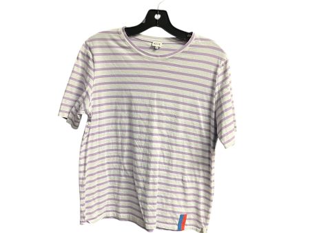 Top Short Sleeve Basic By Kule In Striped Pattern, Size: M Cheap