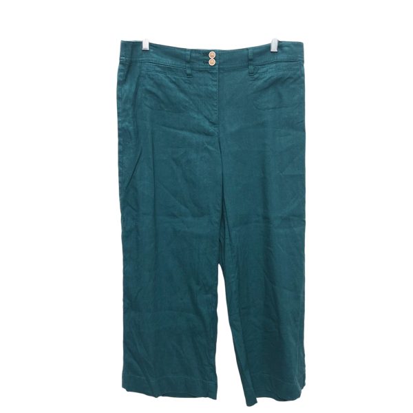 Pants Cropped By J. Jill In Teal, Size:Mp Supply