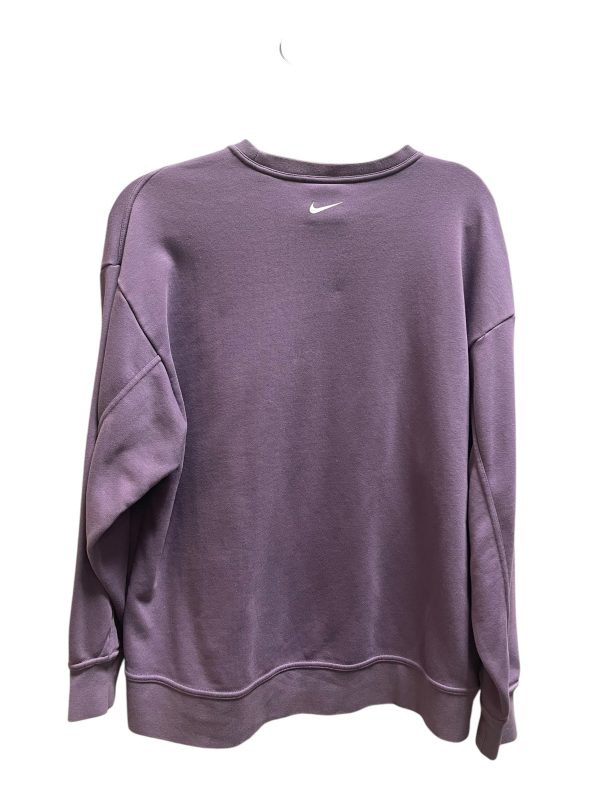 Athletic Sweatshirt Crewneck By Nike Apparel In Purple, Size: M For Cheap